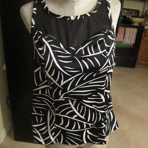 new TRIMSHAPER SUPER CUTE HIGH NECK MESH TANKINI SIZE 12